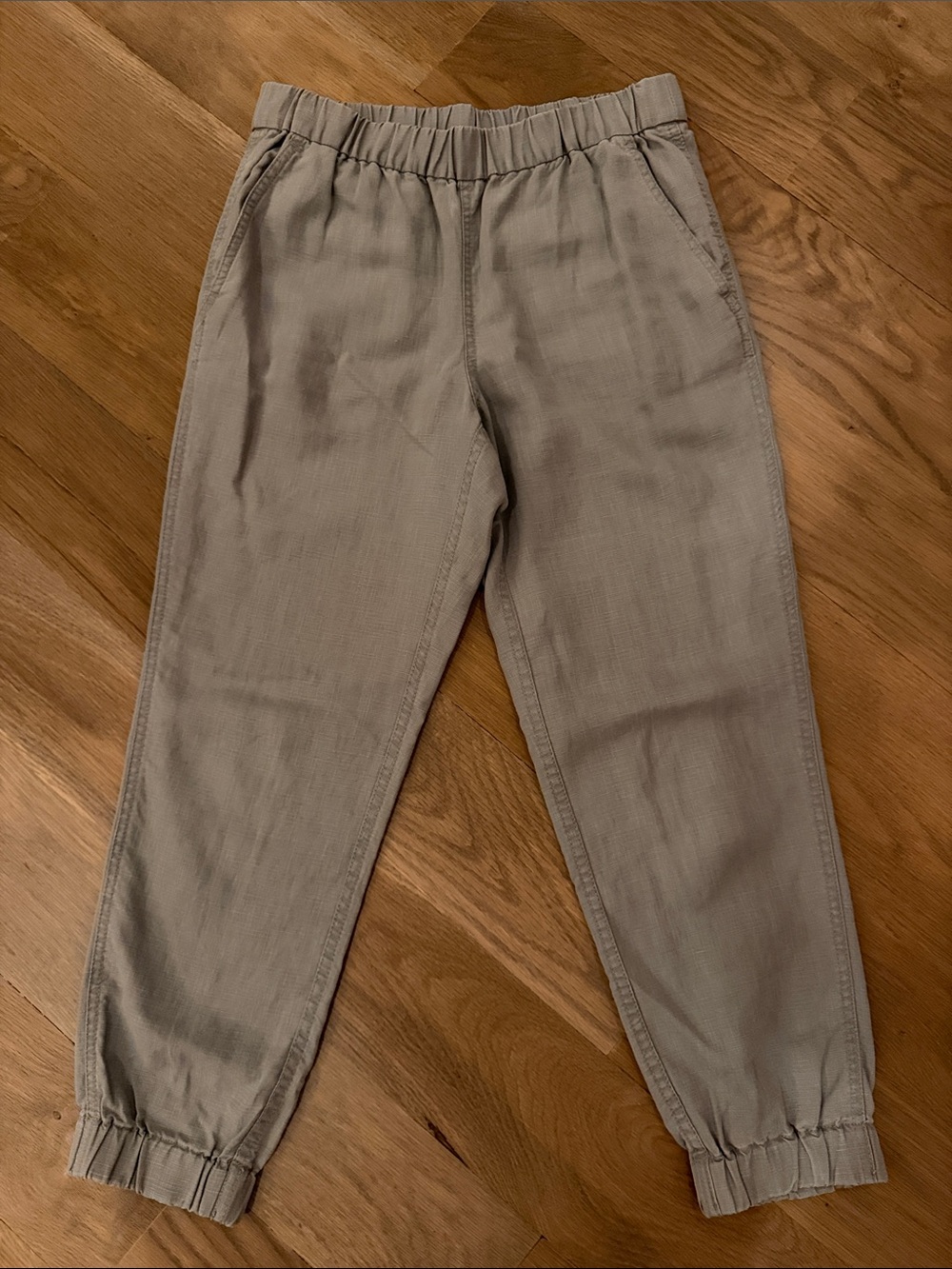 Casual Elastic-Waist Jogger Pants - Taupe